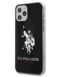 U.S. Polo USHCP12MTPUHRBK Big Horse Cover Чехол для Apple iPhone 12 / 12 Pro Черный