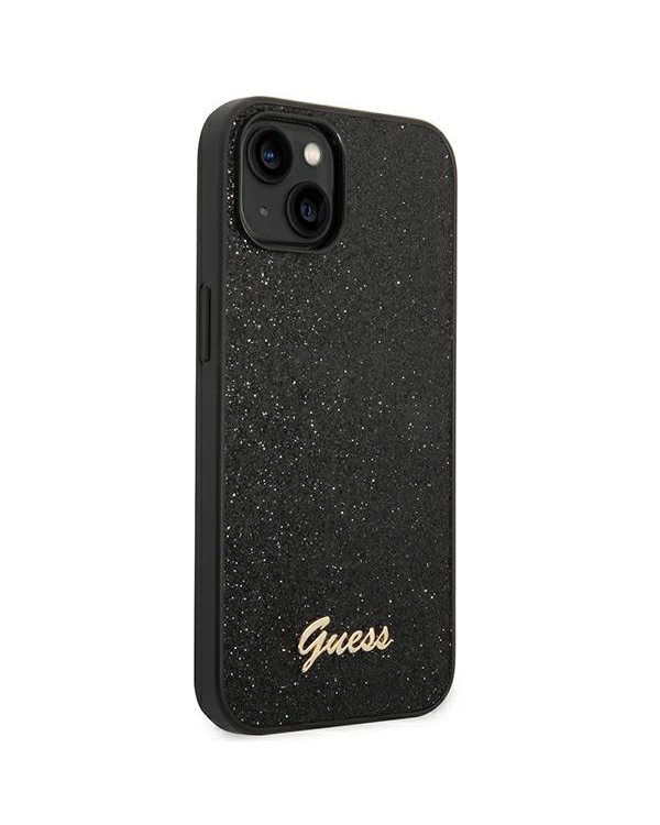 Дополнительное изображение книги «Guess PC|TPU Glitter Flakes Metal Logo Case for iPhone 14 Plus Black»