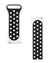 Tactical 713 Double Silicone Band 22mm White/Black