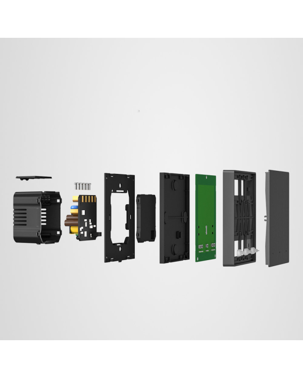 Sonoff Smart 3-канальный Wi-Fi настенный выключатель черный (M5-3C-80)