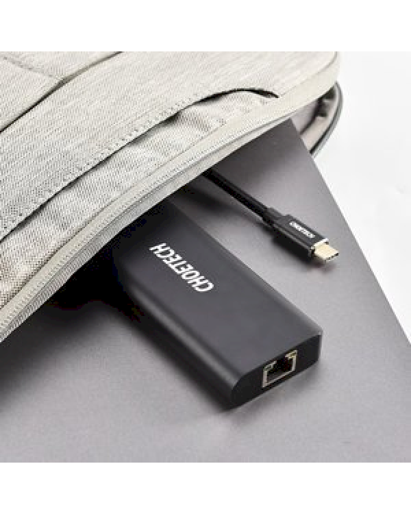 Дополнительное изображение книги «Choetech docking station adapter hub USB Typ C 6in1 100W PD black (HUB-M05)»