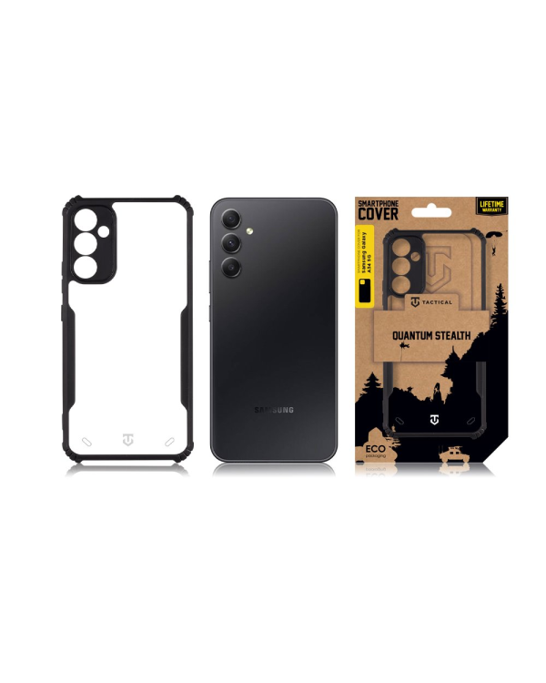 Tactical Quantum Stealth Cover for Samsung Galaxy A34 5G Clear|Black