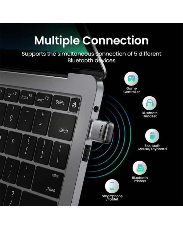 Ugreen CM390 5.0 USB Bluetooth adapter - black