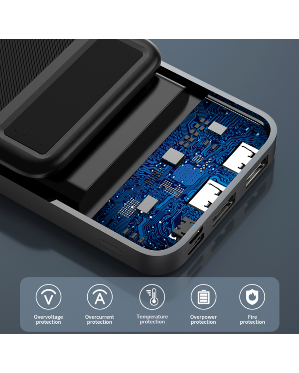 SENDEM PK93 powerbank 30000 mAh | 2.4A | LED | черный