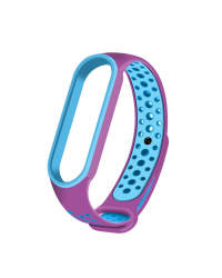 Fusion dots ремешок для часов Xiaomi Mi Band 3 / Mi Band 4 фиолетовый синий