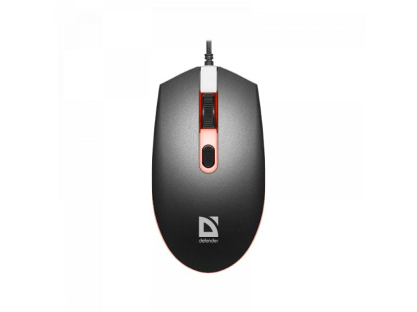 Проводная оптическая мышь Defender DOT MB-986 | 7 цветов подсветки | черный