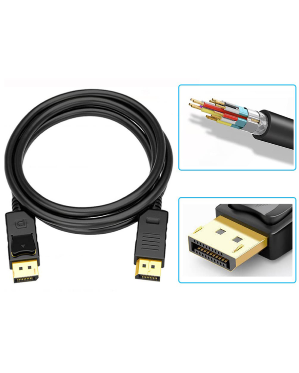 Видеокабель Fusion DisplayPort - DisplayPort v1.4 | 8K | 4K | 2K | 1,5M черный