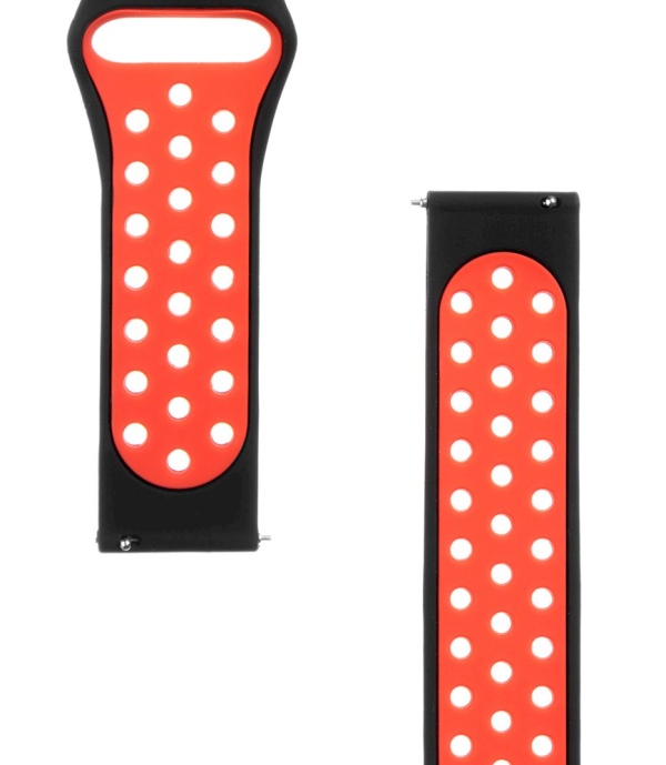 Обложка книги «Tactical 701 Double Silicone Band 20mm Black/Red»