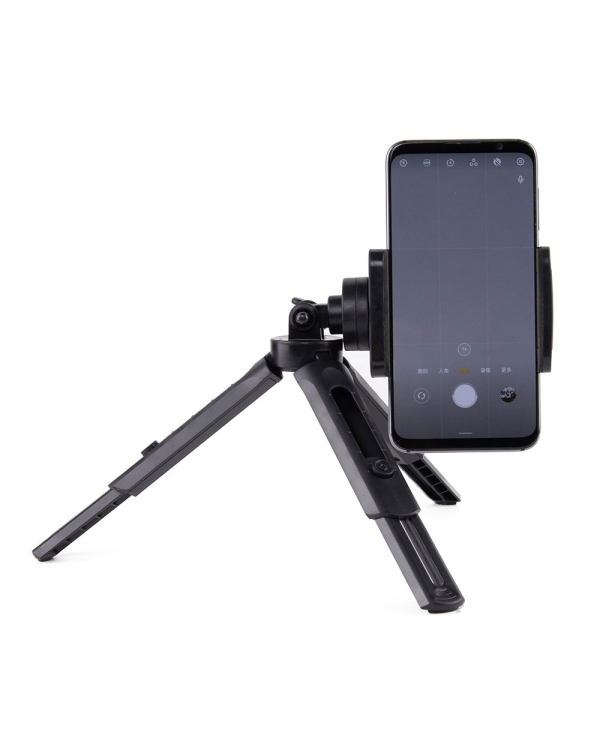 Mini Tripod with phone holder mount selfie stick camera GoPro holder black