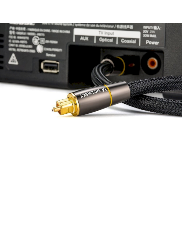 Дополнительное изображение книги «Wozinsky digital optical audio fiber cable Toslink SPDIF 3m black (WOPT-30)»