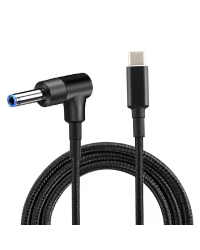 Кабель для зарядки ноутбука Fusion USB-C для HP 4.5x3.0|0.6 mm | 18,5 В-20 В | 100 Вт | 1,8m
