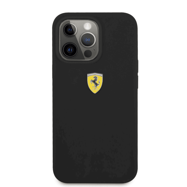 Обложка книги «FESSIHCP13LBK Ferrari Liquid Silicone Metal Logo Case for iPhone 13 Pro Black»