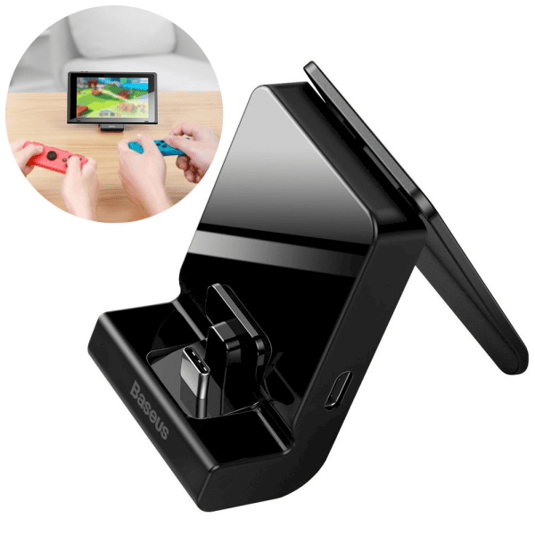 Обложка книги «Baseus SW Adjustable Charging Stand GS10 for Nintendo Switch black (WXSWGS10-01)»