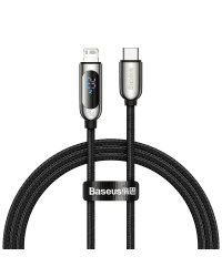USB-C cable for Lightning Baseus Display, PD, 20W, 1m (black)