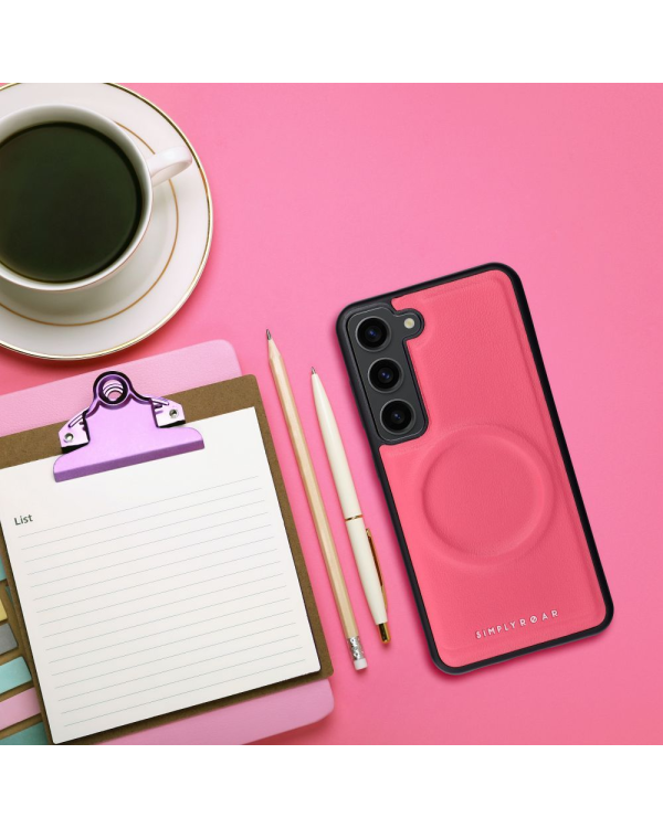 Roar Mag Morning Силиконовый задний чехол для Samsung S918B Galaxy S23 Ultra 5G розовый