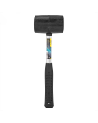 Молоток резиновый Deli Tools EDL5616, 0,5 кг (черный)