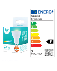 Светодиодная лампа Forever Light GU10 7W 230V 3000K 90lm 38°