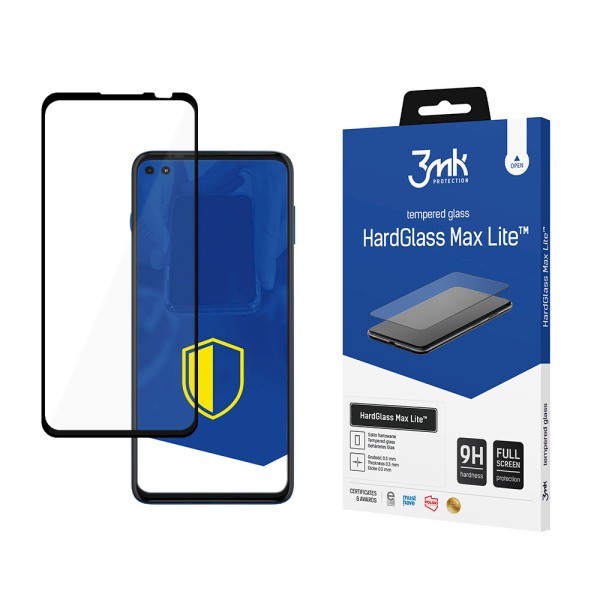 Обложка книги «Motorola Moto G100 5G Black - 3mk HardGlass Max Lite™ screen protector»
