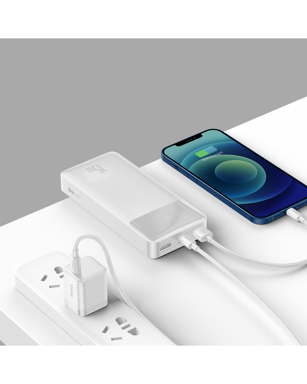 Powerbank Baseus Bipow 20000mAh, 15W (white)