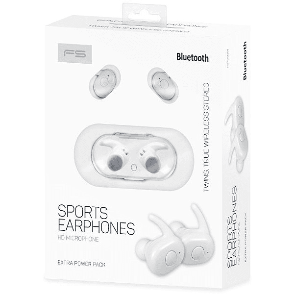Fiesta FS1083B Airpods Bluetooth 5.0 Стерео Гарнитура с Микрофоном Белая