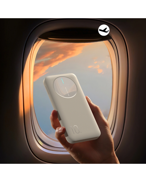 Powerbank Joyroom JR-PBF12|10000mAh|2.4A 2x USB-A|1x USB-C|белый