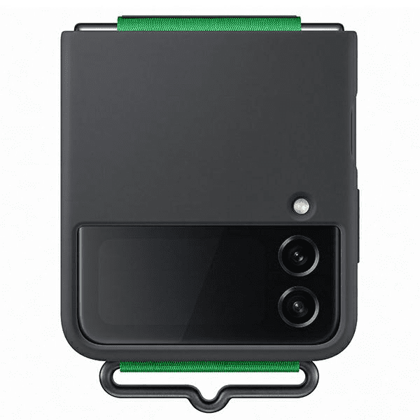 Обложка книги «EF-GF721TBE Samsung Silicone Cover with Strap for Galaxy Z Flip 4 Black»