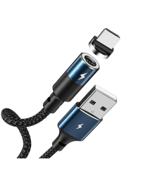 Remax Zigie Magnetic Cable USB For micro USB 3A 1.2m black (RC-102m black)