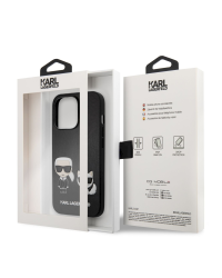 KLHCP13LPCUSKCBK Karl Lagerfeld and Choupette PU Leather Case for iPhone 13 Pro Black