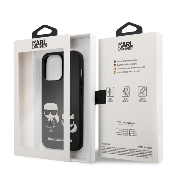 Обложка книги «KLHCP13LPCUSKCBK Karl Lagerfeld and Choupette PU Leather Case for iPhone 13 Pro Black»