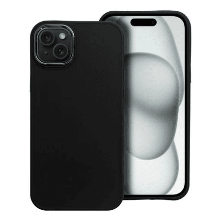 Силиконовый задний чехол Fusion Frame дляApple Iphone 15 Plus черный