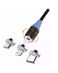 Msonic MLU651 3in1 Micro USB Lightning Type-C магнитный кабель