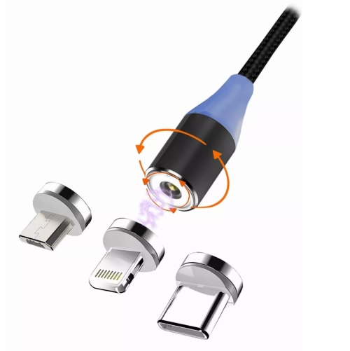 Msonic MLU651 3in1 Micro USB Lightning Type-C магнитный кабель
