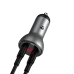 Baseus CCBX-B0G автомобильная зарядка USB-C / USB / 3A / 45W / Quick Charge 3.0 серебряная