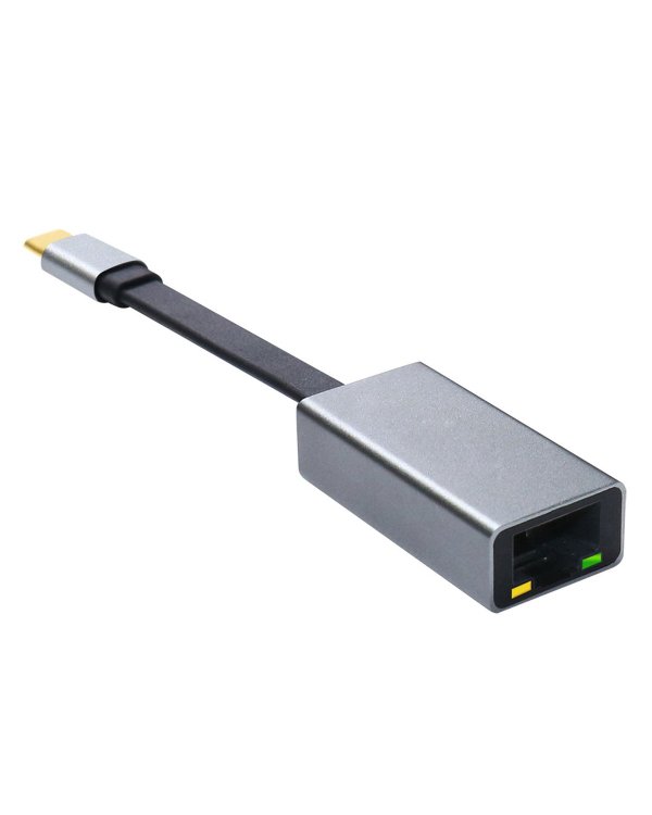 Platinet PMMA9088 Multimedia USB-C Adapter нa RJ45 1000 Mbps Серебряный