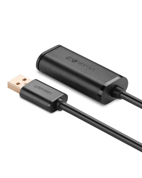 USB 2.0 extension cable UGREEN US121, active, 15m (black)