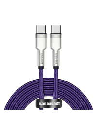 Baseus Cafule Series Metal Data USB Type C - USB Typ C Cable Power Delivery 100 W (20 V / 5 A) 2 m violet (CATJK-D05)