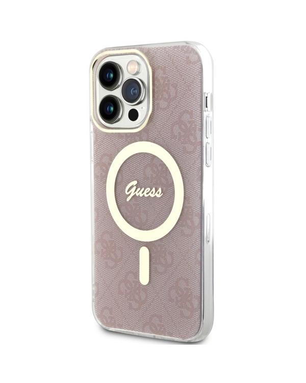 Guess GUHMP13XH4STP iPhone 13 Pro Max 6.7" różowy|pink hardcase 4G MagSafe