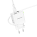 Borofone Wall charger BN15 Strong - 2xUSB - 2,1A with USB to Micro USB cable white