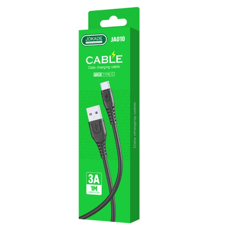 Jokade JA010 USB-A -> USB-C кабель для зарядки 20 Вт | 100 см черный