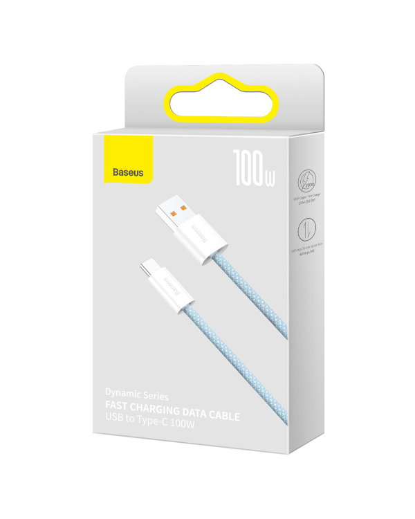 Кабель USB Baseus Dynamic Series - USB Type C 100W 1m синий (CALD000603)