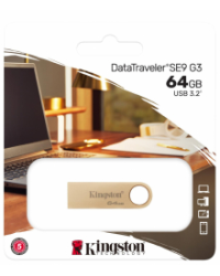 Флеш-накопитель Kingston DataTraveler SE9 G3 64GB металл
