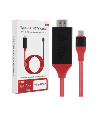 Видеокабель Fusion USB -> HDMI (4K при 30 Гц, 1080P при 60 Гц) 200 см, красный