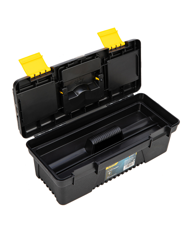 Пластиковый ящик для инструментов Deli Tools EDL432412, 12'' (желтый)
