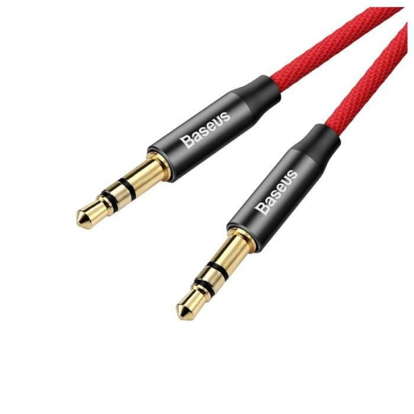 Baseus Yiven Премиум AUX провод 3.5 mm -> 3.5 mm 1.5m Красный