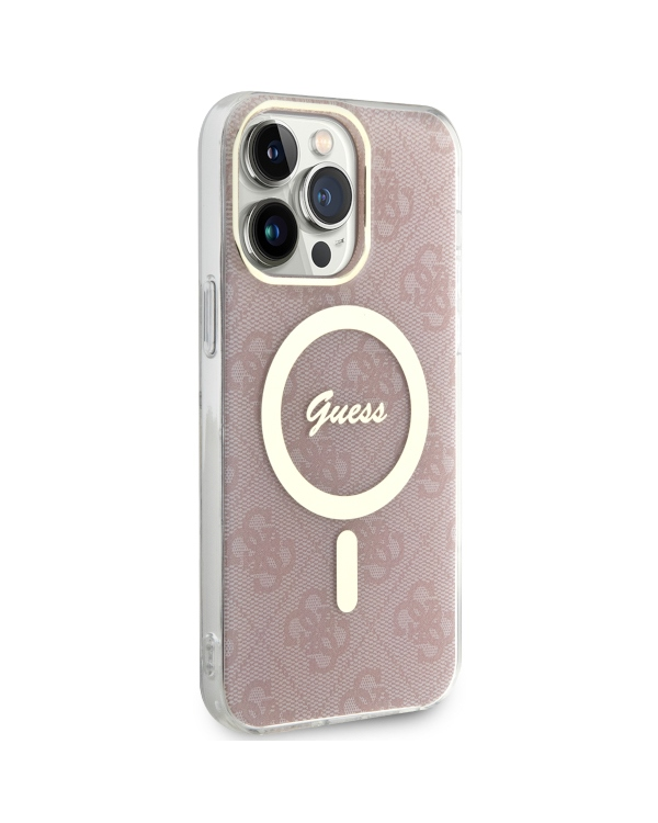Guess GUHMP13XH4STP iPhone 13 Pro Max 6.7" różowy|pink hardcase 4G MagSafe