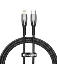USB-C cable for Lightning Baseus Glimmer Series, 20W, 1m (Black)