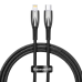 USB-C cable for Lightning Baseus Glimmer Series, 20W, 1m (Black)