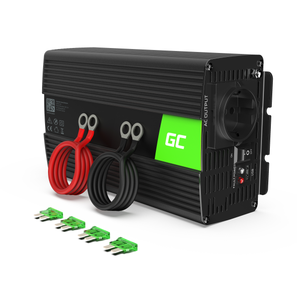 Green Cell Power Inverter 24V to 230V 1000W|2000W Pure sine wave