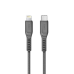 UNIQ Cable MFI Flex USB-C-Lightning 18W nylon gray / charcoal gray