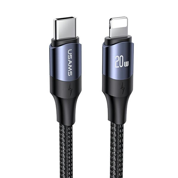 Обложка книги «USAMS Kabel U71 USB-C na Lightning 2m 20W PD Fast Charge czarny|black SJ522USB01 (US-SJ522)»
